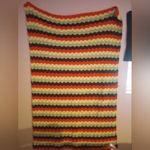 Vintage Handmade Crochet Vintage Throw